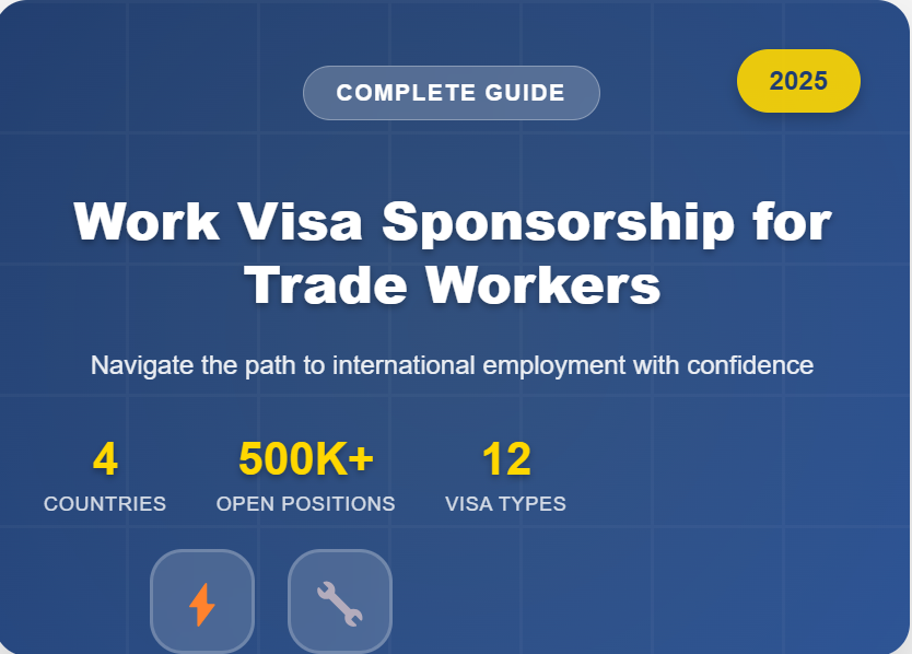 Work Visa Sponsorship for Trade Workers